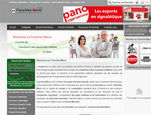 Tablet Screenshot of franchisemaroc.com